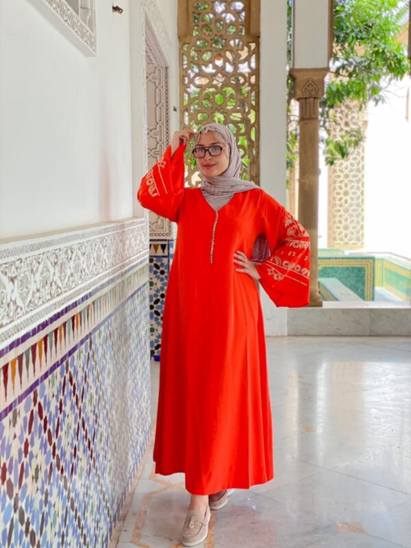 ⁦✨ قفطان بطرزة عصرية غاية فالروعة والإتقان ✨⁩ - الصورة ⁦7⁩